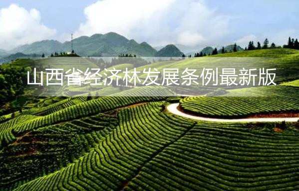 山西省经济林发展条例最新版